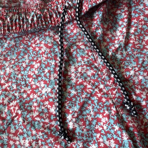 Columbia PFG Swim Trunks Mens XL Blue Red Floral Palm Board Shorts 5" Inseam - Picture 5 of 10